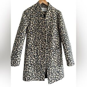 PROMOD BOUTIQUE FRANCAISE LEOPARD Long BLAZER